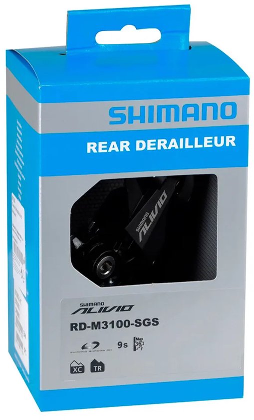 Shimano Achterderailleur Alivio Rd-m3100 9 Sp Staal/alu Zwart van Shimano — afbeelding 2