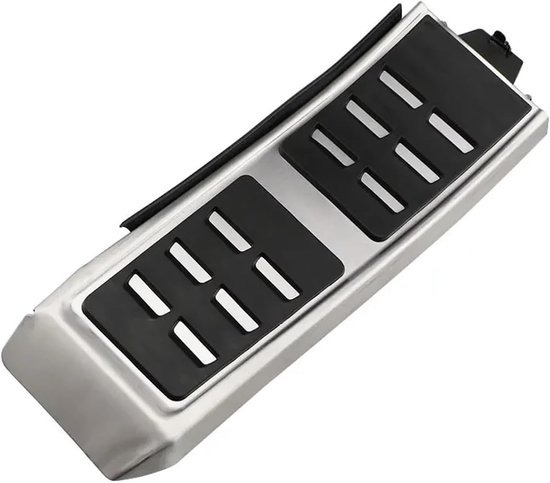 Pedaalhoezen Set - Auto Pedaal Covers - Verbeterde Grip - Roestvrij Staal Rubber - 25x10x5 cm - Zilver — afbeelding 5