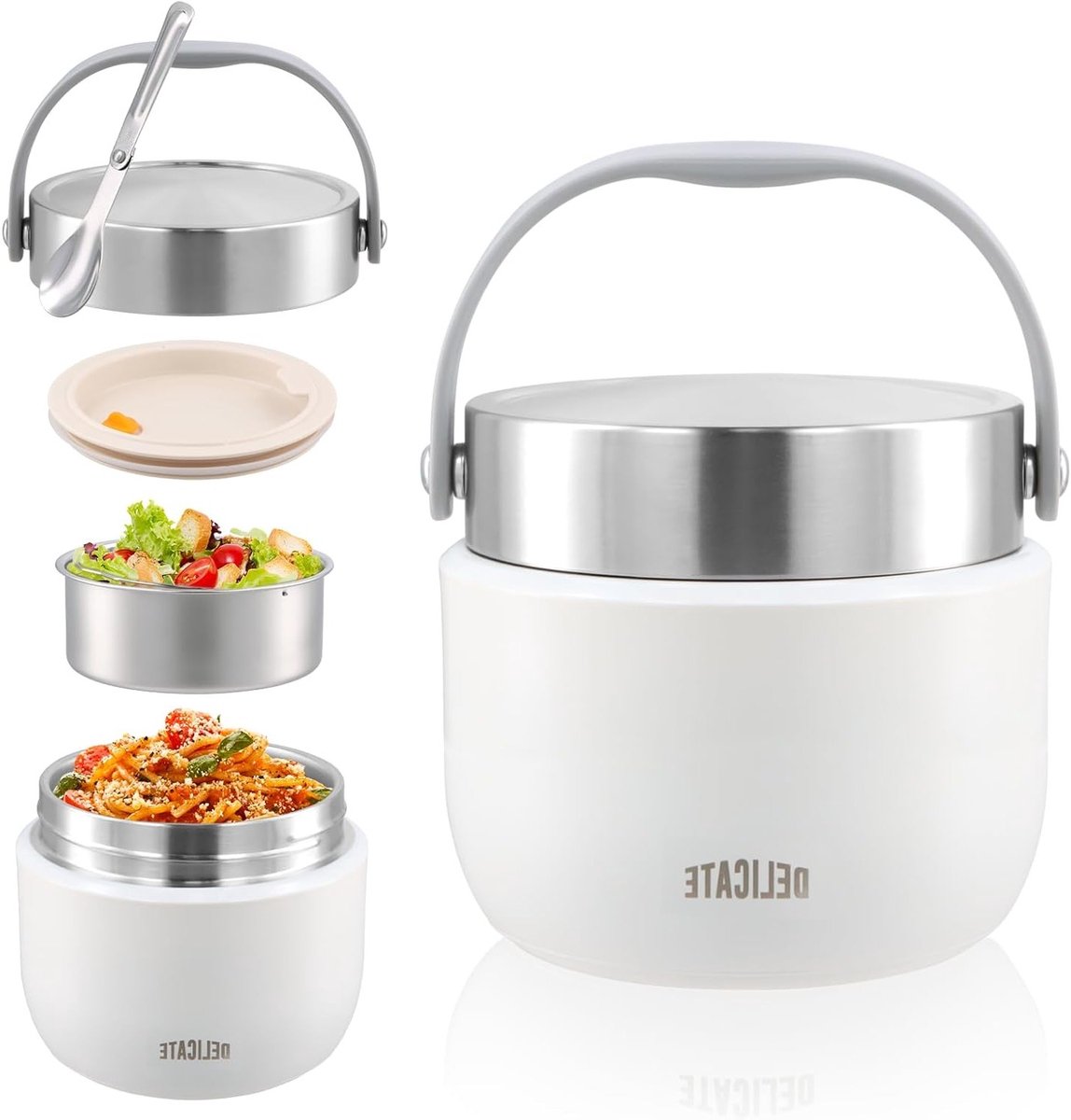 Thermos Container - Geïsoleerd en Lekvrij - 1200ml Capaciteit
