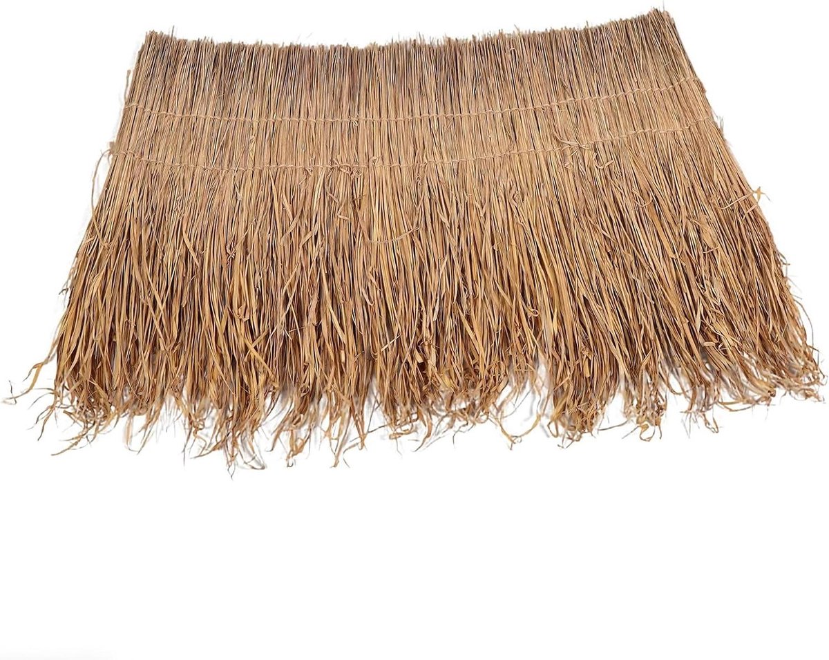 Rieten dakbedekking - Stro rol - Buiten decoreren - Natuurlijke sfeer - 70 x 65 cm - Licht