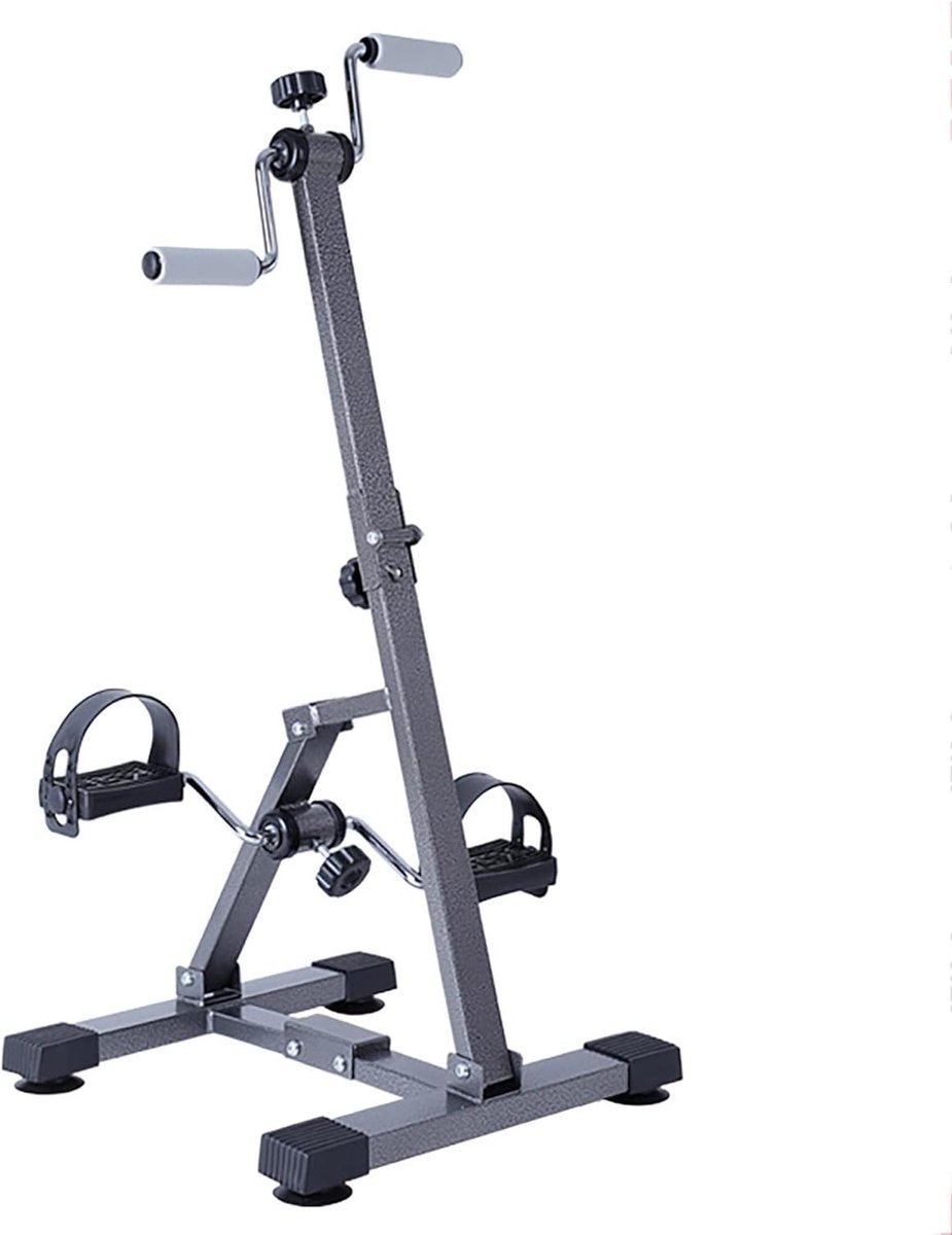 Hometrainer Fiets - Pedalen Trainer - Lichaamsbeweging Thuis - Inklapbaar Ontwerp - 90.5x42.5x40.5cm - Zwart