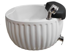 Bain de Pieds Acrylique - Spa pour Pieds - Relaxation à Domicile - Avec Fonction Chauffante - 1 cm - Blanc