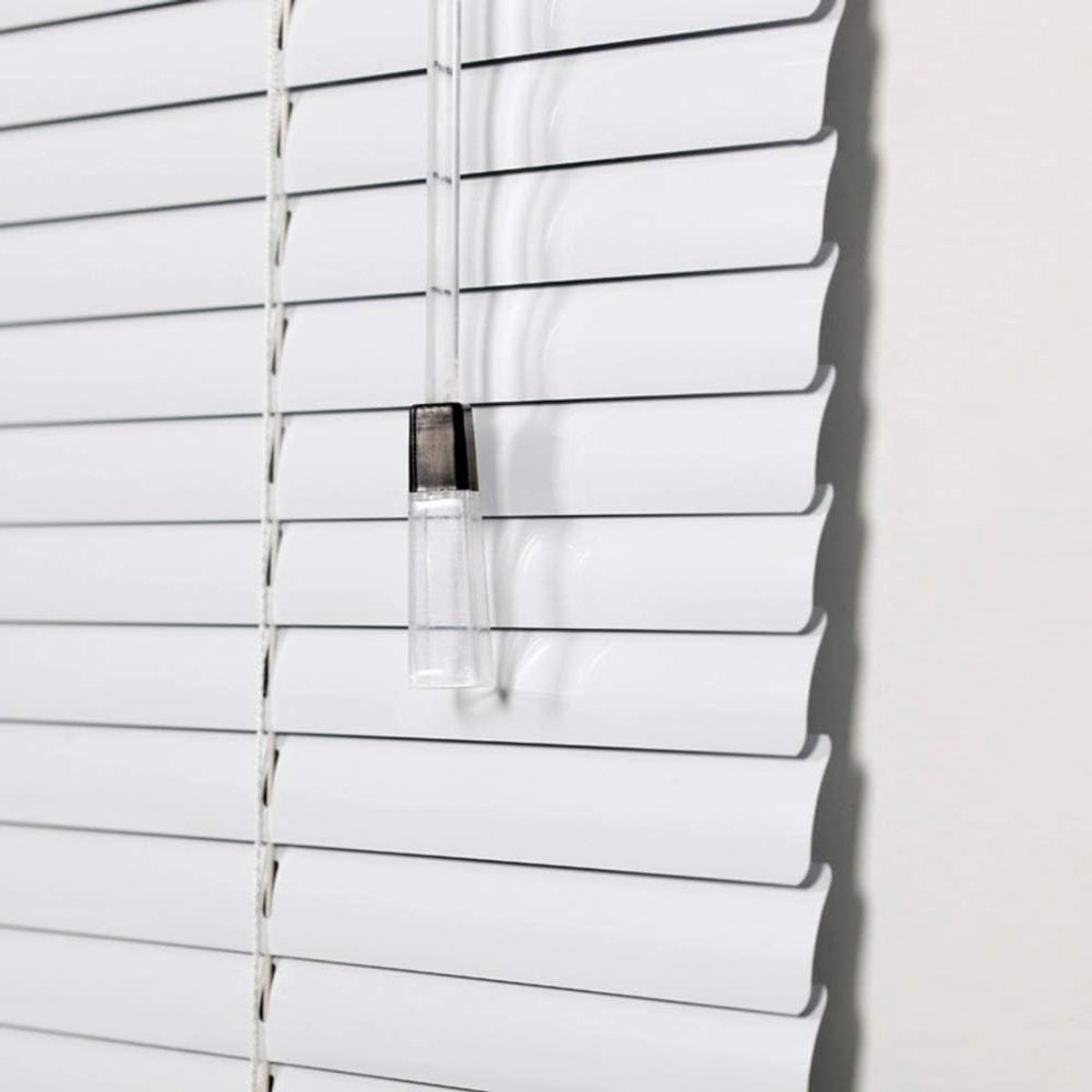 Venetiaanse jaloezieën - Aluminium raambekleding - Lichtregulatie en privacy - Eenvoudig te reinigen - B140 x H160 cm - Wit