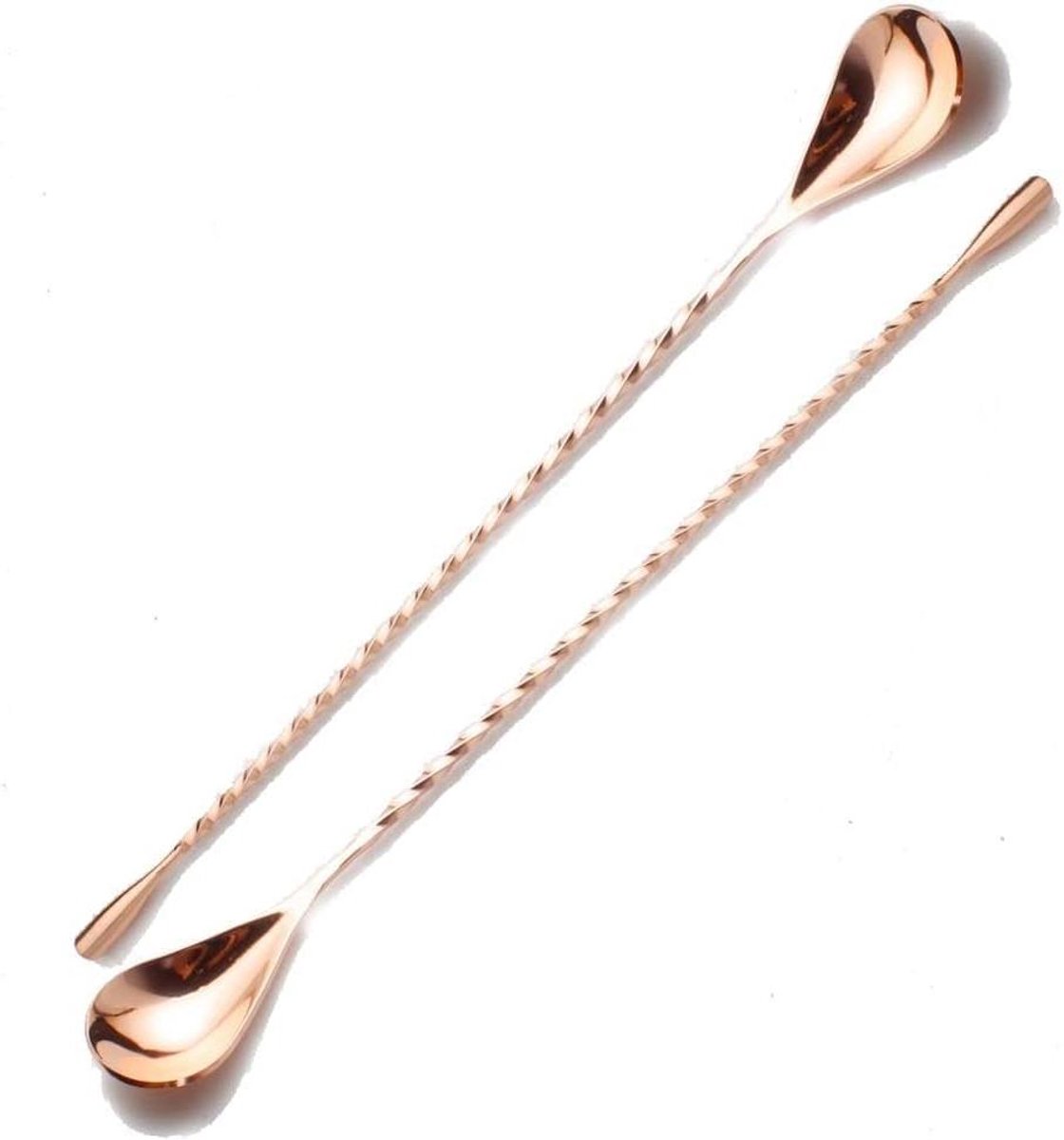 2-Pack Mengstaaflepels 30 cm - Roestvrij Staal voor Cocktails
