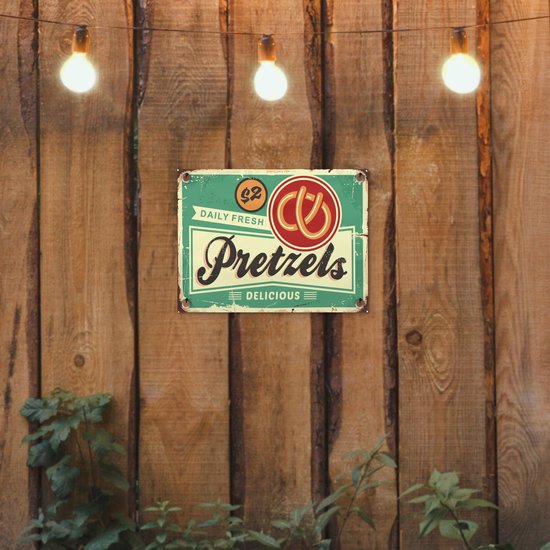 Décoration de Jardin Bretzel - Vintage - Citation - 40x30 cm