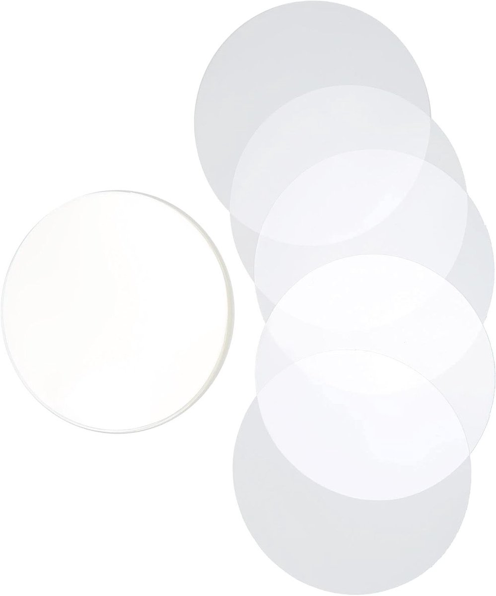 Set van 100 Transparante Ronde Badge Folies, PVC Materiaal, Bescherming voor Insignes en Patroons (37mm)
