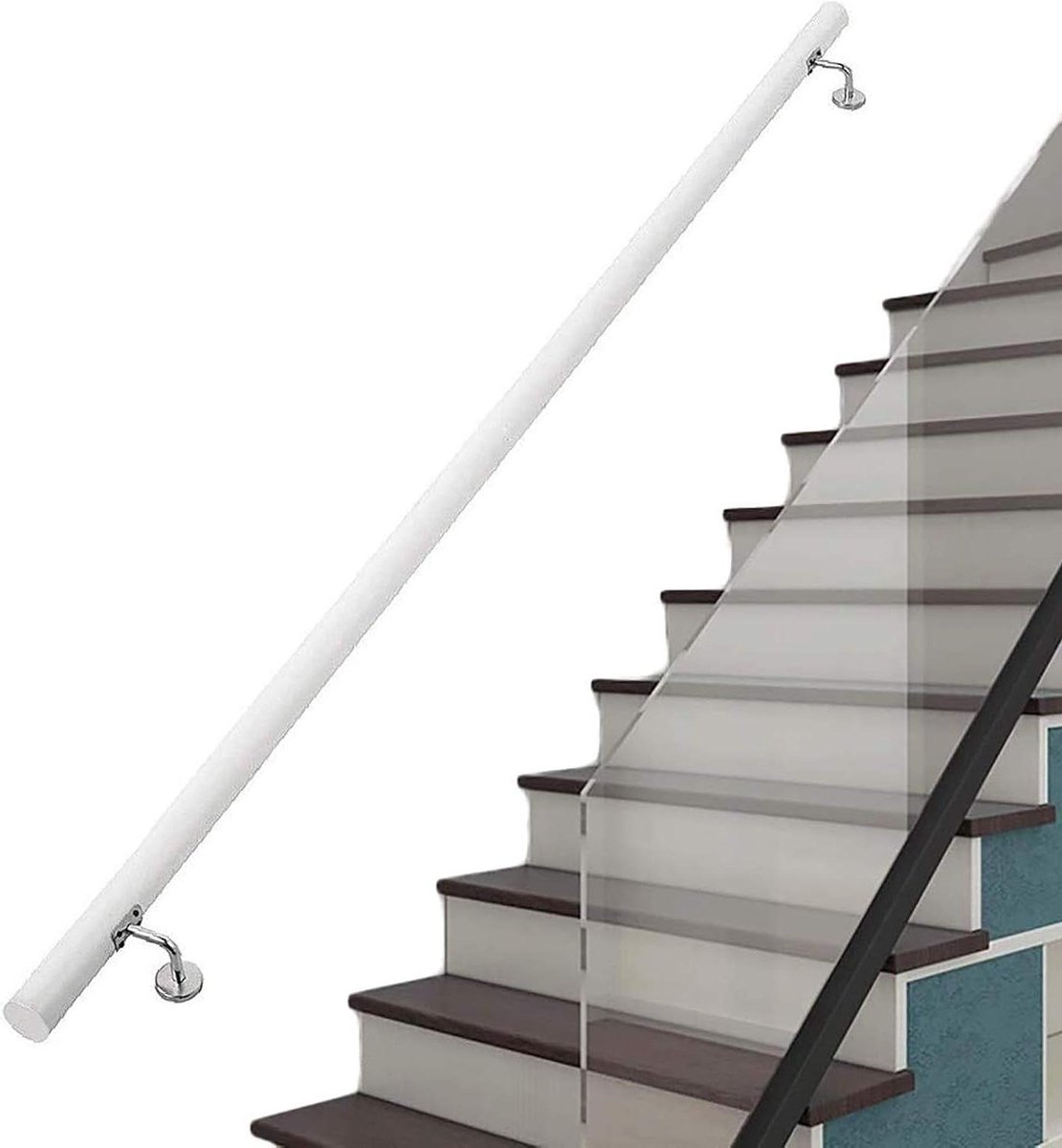 Houten Trapleuning - Steunbalk Trap - Veiligheid Binnenshuis - Massief Hout - 30-600 cm - Niet gespecificeerd