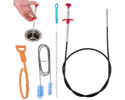 Multifunctionele Ontstopper en Reiniger voor Douche, Wastafel en Afvoer - 4 Stuks, Effectieve Oplossing voor Verstopte Afvoeren en Sanitair