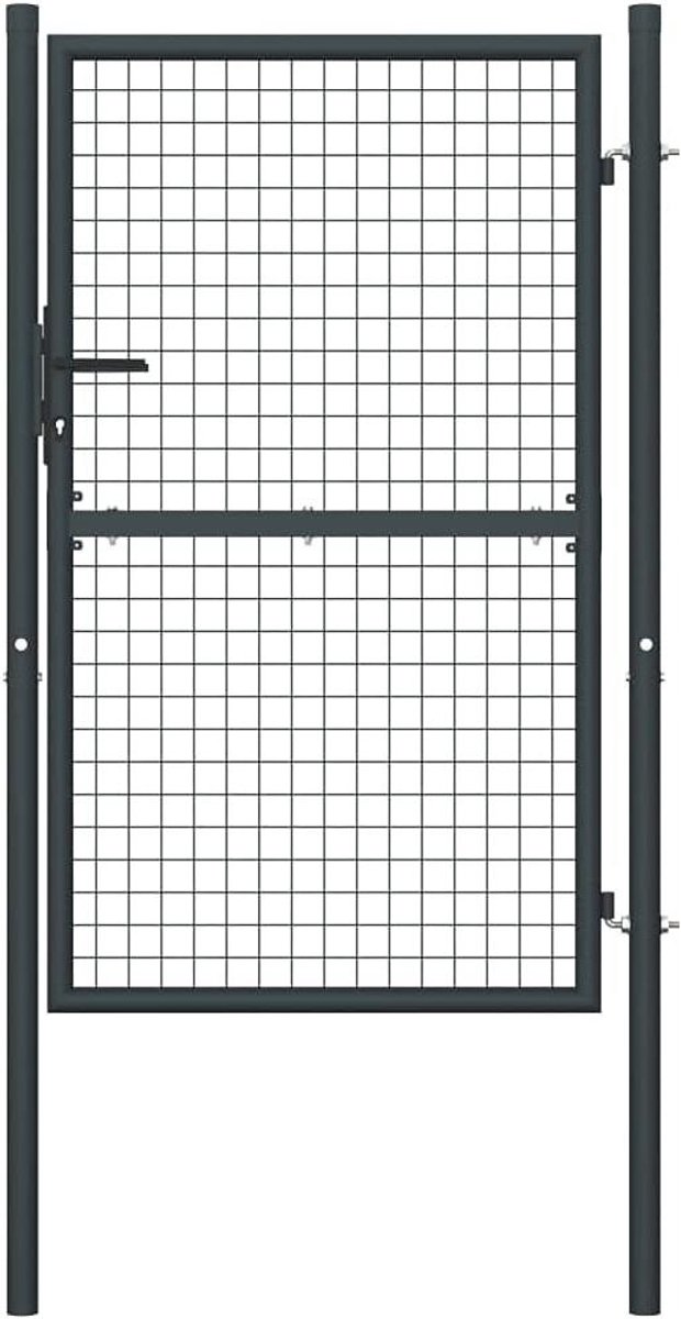 Tuinpoort - Hekpoort Tuindeur - Toegang Creëren - Roestbestendig Verzinkt Staal - 400 x 12