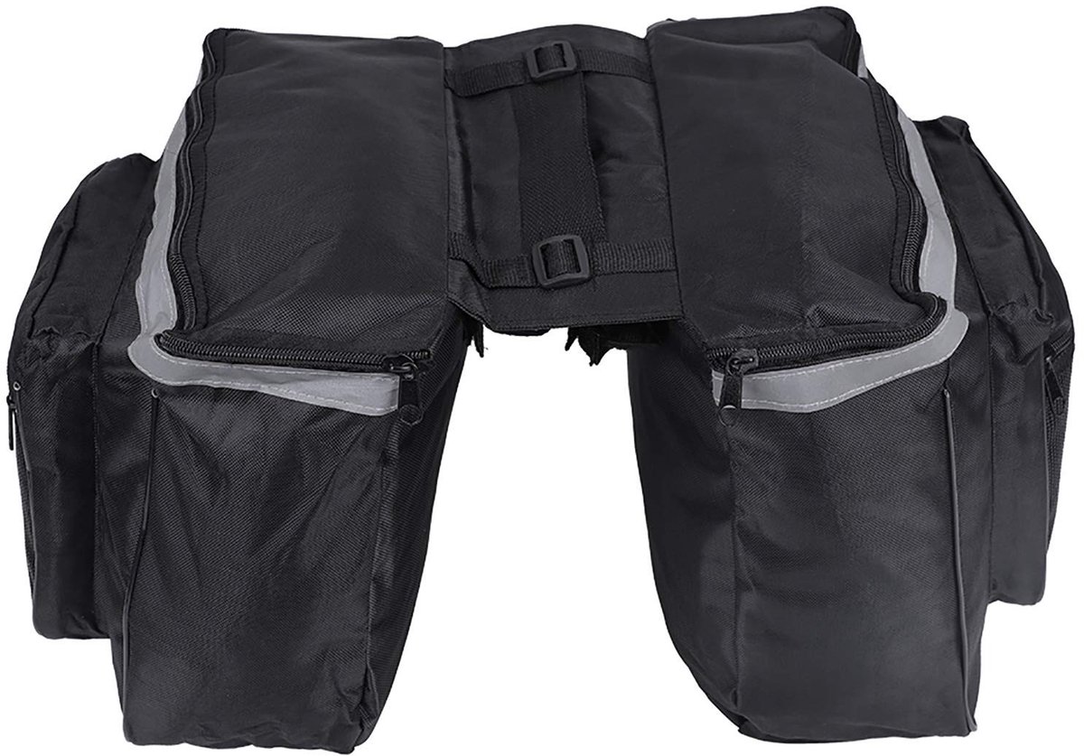 ZEYNOMAX- Fietstas 25L Waterdicht - Dubbele Fietstas - Fietstas Achterdrager - Fietstas met Reflecterende Rand - Fietstas voor Buitensport - Duurzaam Materiaal - Fietsbagage