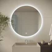 LOMAZOO Badkamerspiegel Met Verlichting - Spiegel met Verlichting - Led Spiegel Badkamer - Ronde Spiegel - 70 x 70 cm - ATLANTA