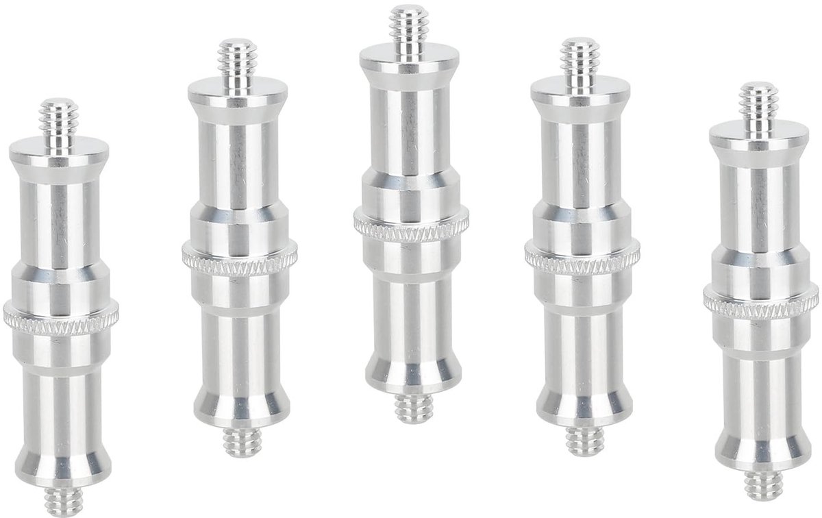 Dailygoods- Dubbelzijdige Pinnen - 5 Stuks - 1/4"-20/5/8" Universele Pen - Montage voor Camera-Accessoires - Schokbestendig - Stevige Grip