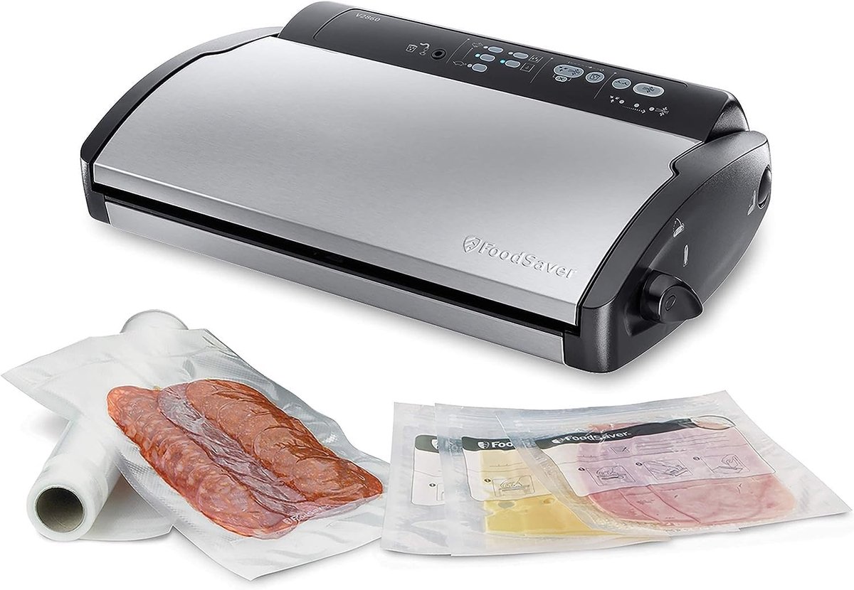 Vacuümmachine - Vacumeerapparaat - Voedsel Vers Houden - Handsfree Werking - 43 x 29 x 10.5 cm - Zilver