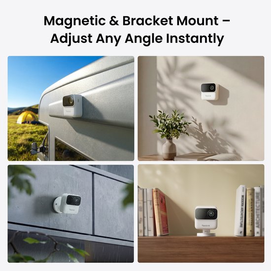 Reolink 2MP Batterij Beveiligingscamera - Magnetische Binnen-/Buiteninstallatie - 9 Maanden Batterij - Persoonsdetectie - Argus Series B210 van Reolink — afbeelding 2