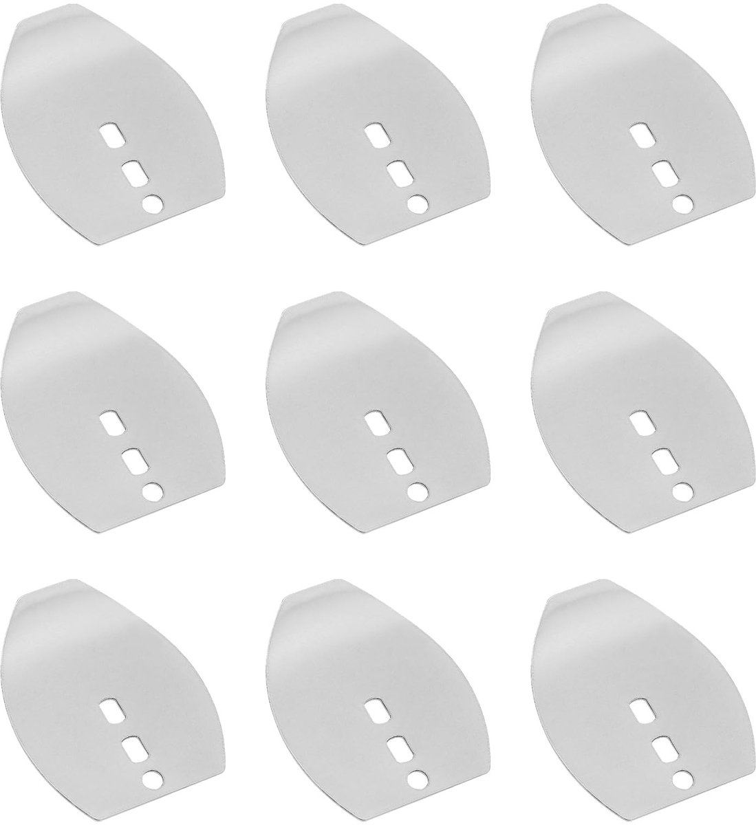 Dailygoods- Chatterbait Blades 50 Stuks - Roestvrij Staal - Grootte 20x15,8mm - Verbeterde Bewegingsprestaties - Voor Zoetwater/Zoutwater - Veelzijdige Visaccessoires - Spinnerbait