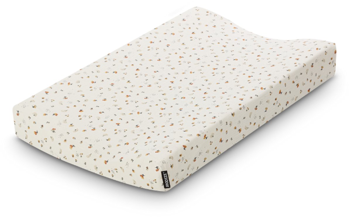 Snoozzz Aankleedkussenhoes - 100% Hydrofiel Katoen - 50x70cm - Flower