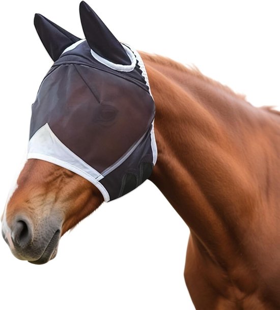 UV-bescherming Vliegendeken voor Paarden met Comfortabele Ademendheid en Oordoppen UV-bescherming Vliegendeken voor Paarden met Comfortabele Ademendheid en Oordoppen