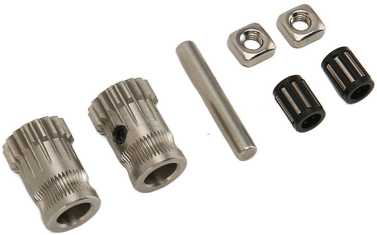 Dailygoods- Extruderaandrijving Dubbele Eenheid - Roestvrij Staal - Versnellingsbakken - Tandwielen - Lagers - Hoogwaardige Grip - Extruder