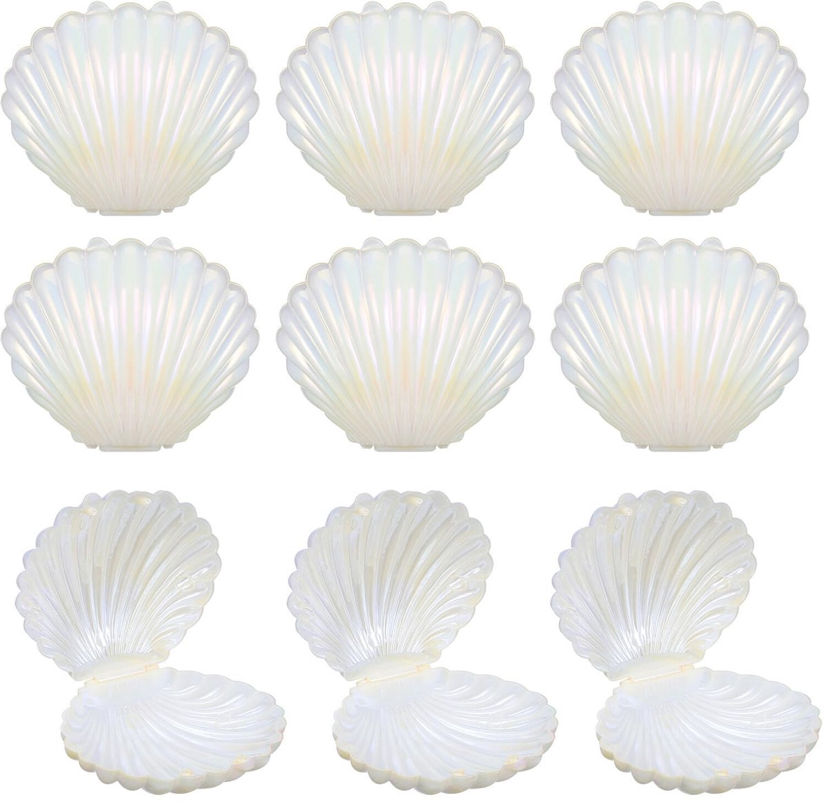 Dailygoods- Snoepdoosjes 30 Stuks - Schelpvorm - Geschenkdozen - Cadeaudoosjes - Snoephouder - Decoratief Design - Cadeaudoos