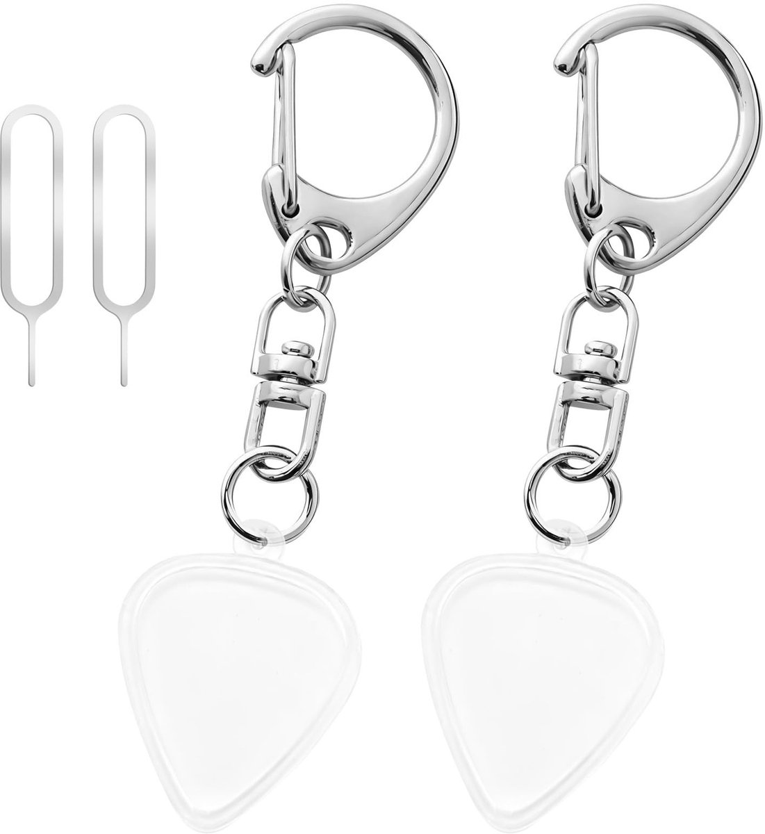 Transparante Acryl - Dailygoods- Gitaarplectrumhouder 2 Stuks