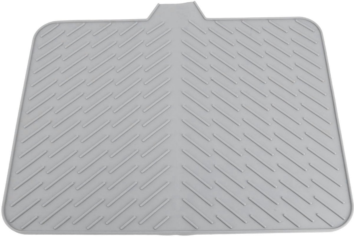 Dailygoods- Afdruipmat Groot - Hittebestendig Siliconen - Eenvoudig Onderhoud - Handig Drainageontwerp - Duurzaam Materiaal - Afmetingen 43 x 58 cm - Droogmat