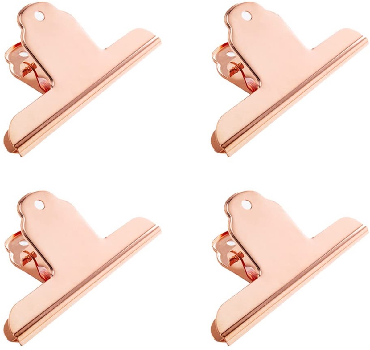 4-pack zware paperclips - Dailygoods- Bindmiddelen grote boekklemmen