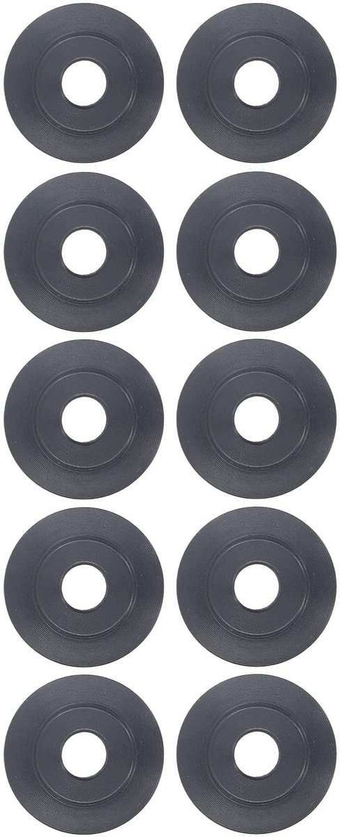 Dailygoods- Pijpsnijwielen Hoogsterkte - 10 Stuks - Slijtvast - Mangaanstaal - 3,8 mm Dun - 18 mm Buitendiameter - 5 mm Binnendiameter - Snijwielen
