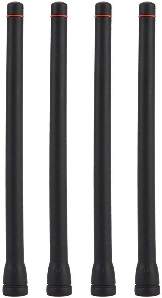 Dailygoods- Radioantenne Draagbaar - Dual-band Antenne - Telescopische Antenne - VHF Antenne - 4 Stuks - 16 cm Lengte - Portofoonantenne