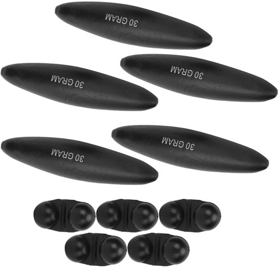 Visdobbers Set - Vlotters Vissen - Vissen Op Zee - Hoge Gevoeligheid - 5 stuks - Zwart van Merkloos — afbeelding 3