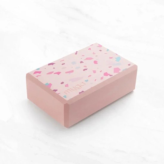 Yogablok foam Terrazzo - Myga - roze van Myga — afbeelding 2