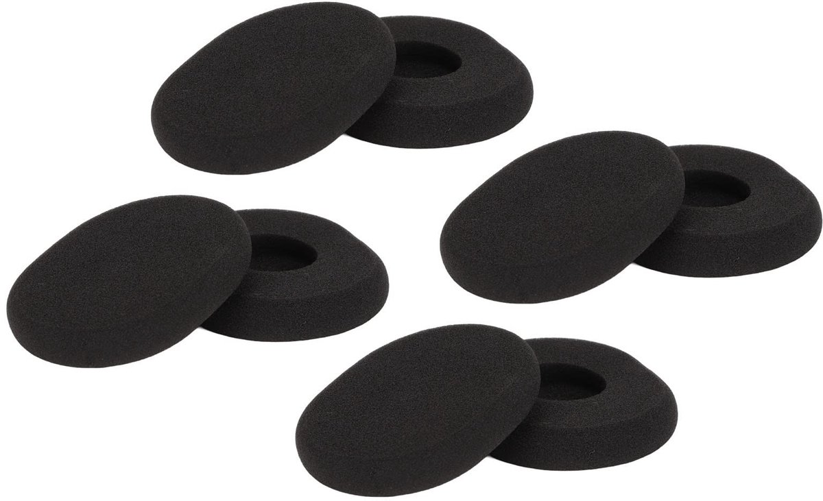 Dailygoods- Oorkussens Zacht en Comfortabel - Vervangend voor H800 - Schuimrubber - Ademend - Eenvoudig te Installeren - 8 Stuks - Hoofdtelefoon Oorkussens