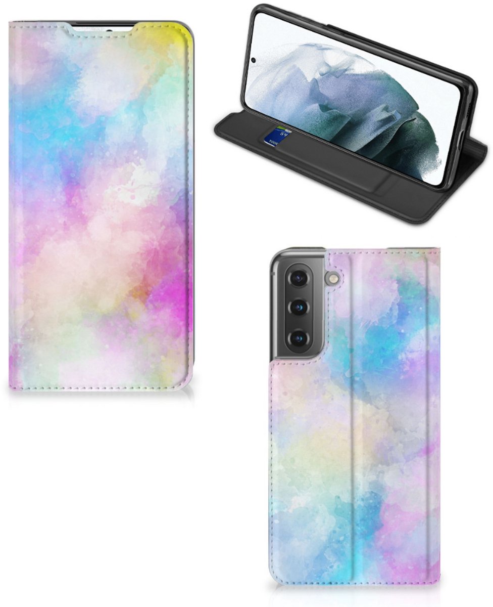 Bookcase Samsung Galaxy S21 FE Watercolor Light
