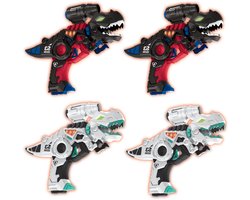 Savorelle® Lasergame Set voor Kinderen - Dino - Dinosaurus - Volwassenen - 4 Spelers - Oplaadbaar Speelgoed Pistool - Laserguns - Lasershoot - 4 Laserguns - Binnen en Buiten - Groepsspel