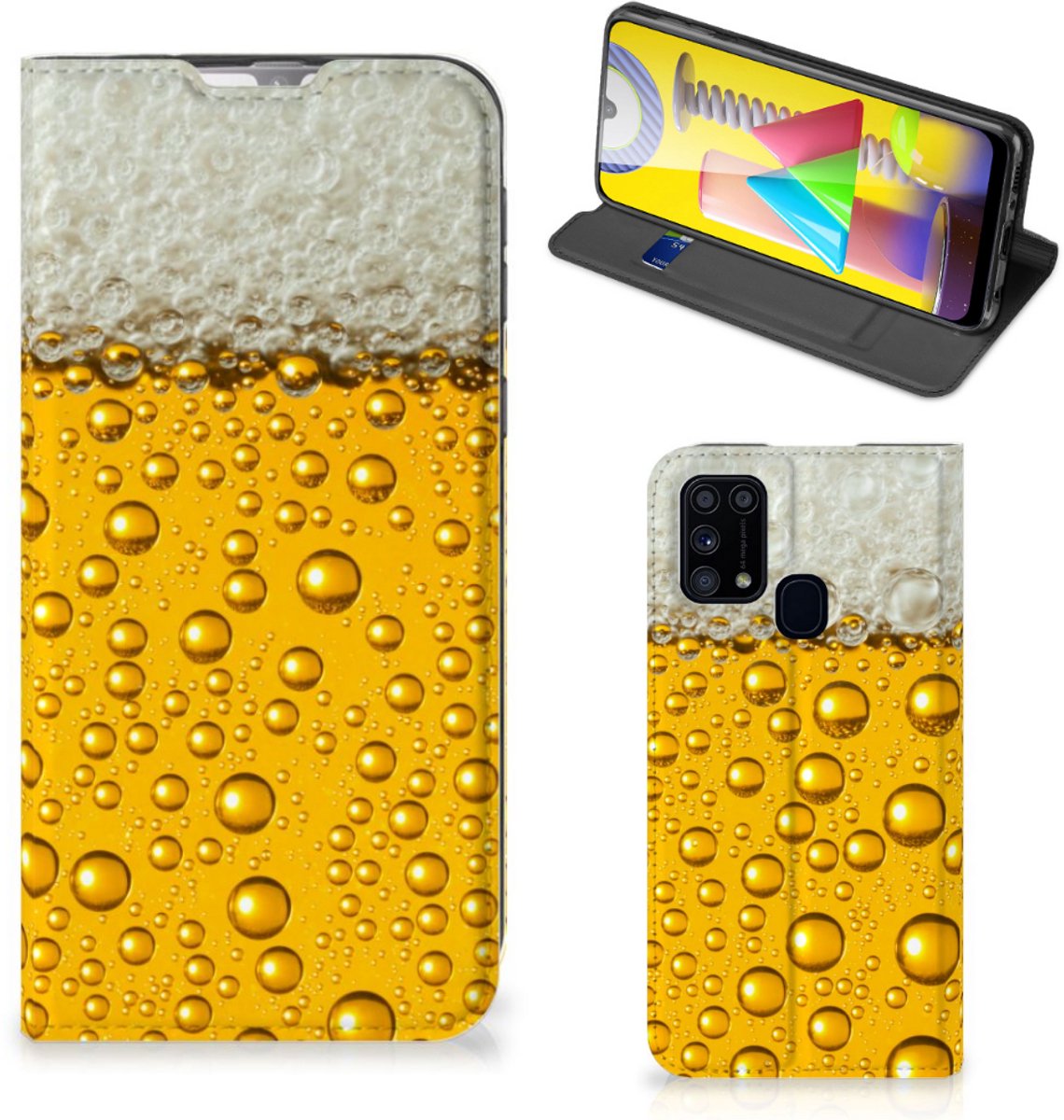 Samsung Galaxy M31 Flip Style Cover Bier