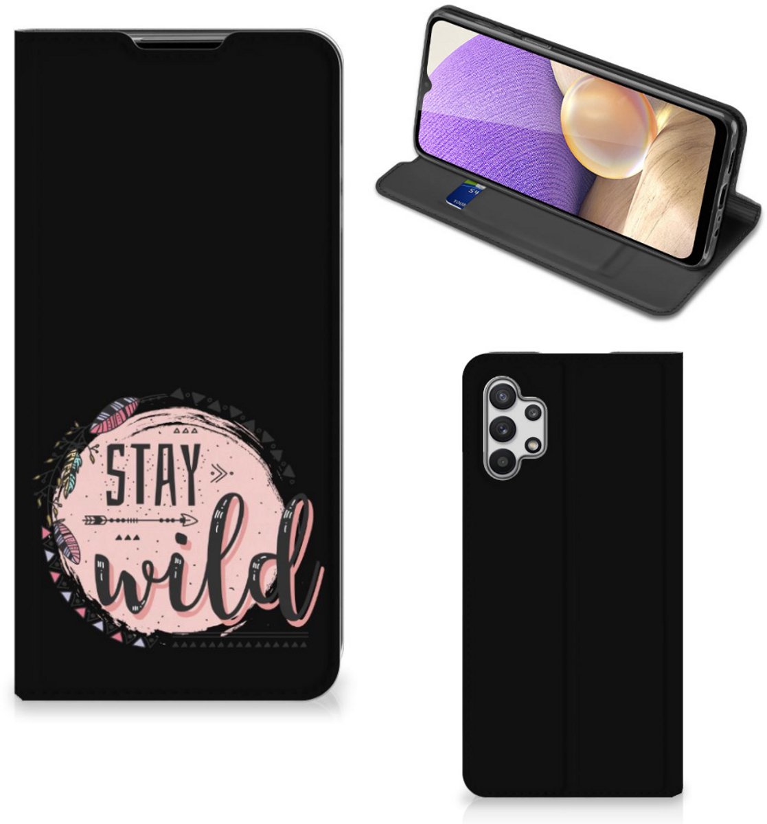 Samsung Galaxy A32 5G Magnet Case Boho Stay Wild