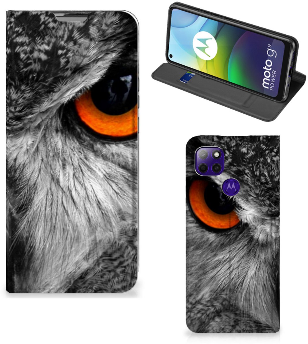 Motorola Moto G9 Power Hoesje maken Uil