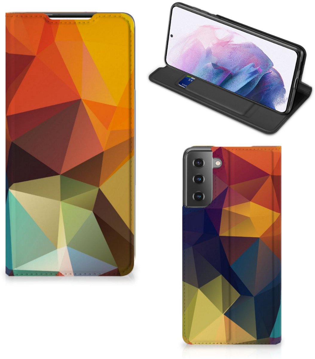 Samsung Galaxy S21 Plus Stand Case Polygon Color