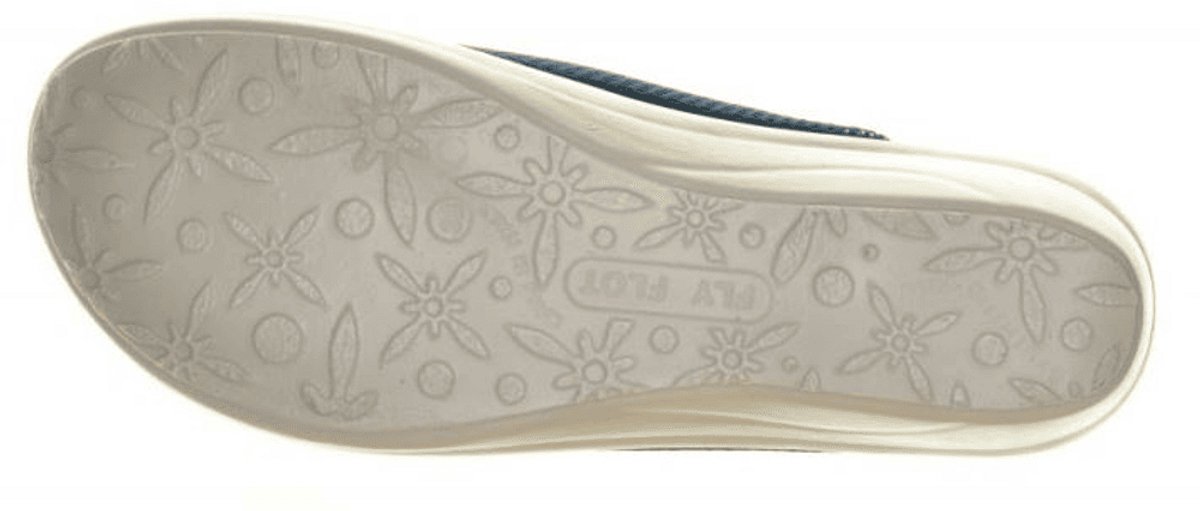 Fly Flot Dames Pantoffel | Blauw | Maat: 40