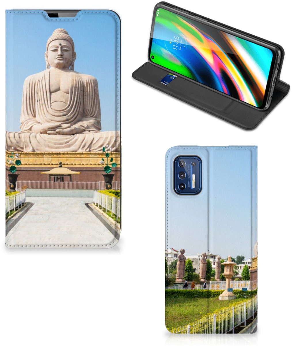 Motorola Moto G9 Plus Book Cover Boeddha