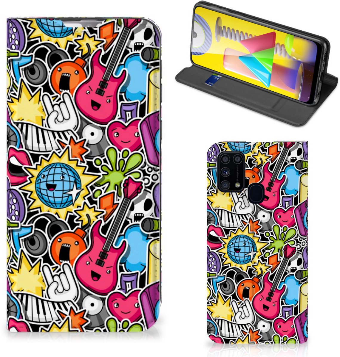 Samsung Galaxy M31 Hippe Standcase Punk Rock