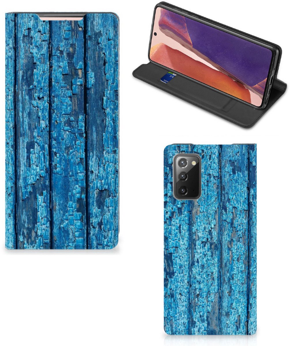 Samsung Galaxy Note20 Book Wallet Case Wood Blue