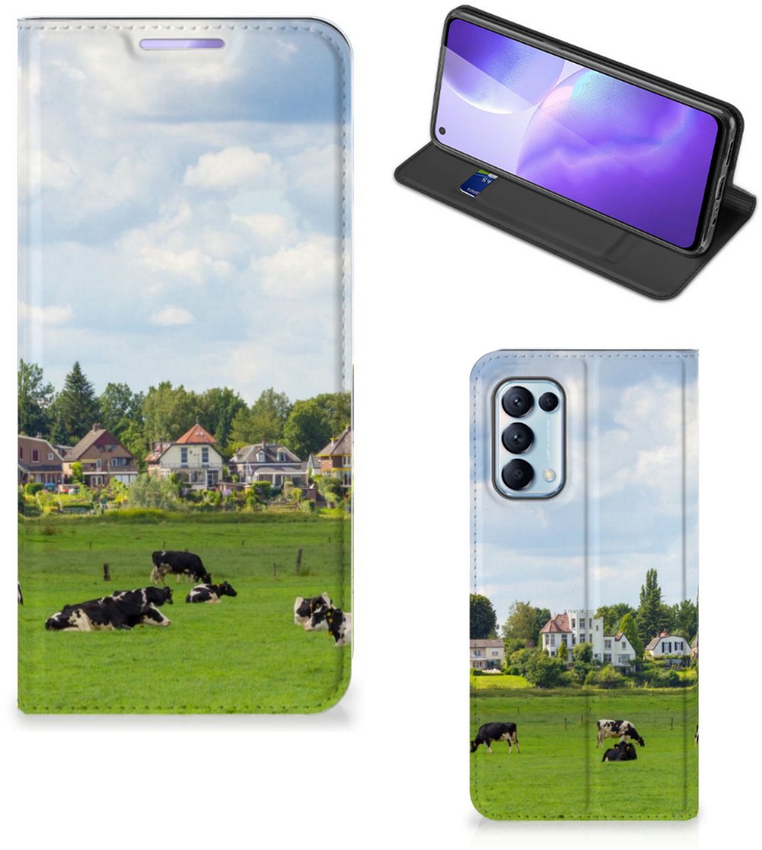 OPPO Find X3 Lite Hoesje maken Koeien