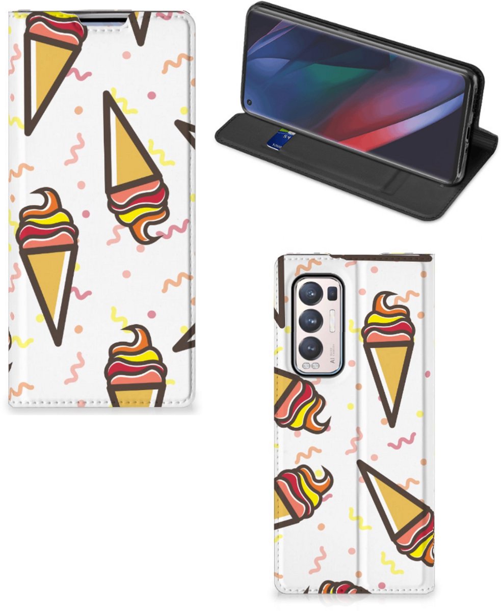 OPPO Find X3 Neo Flip Style Cover Icecream