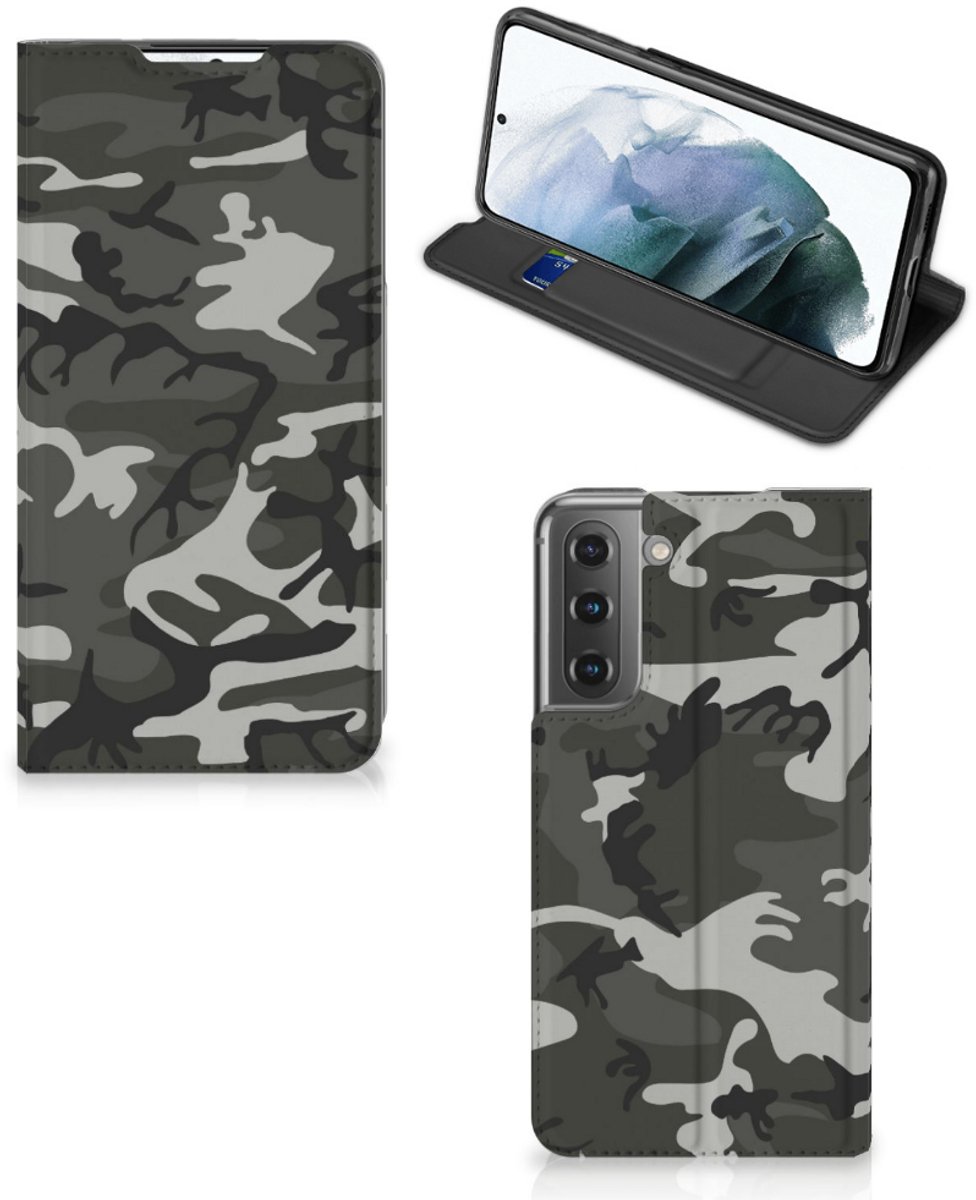 Samsung Galaxy S21 FE Hoesje met Magneet Army Light