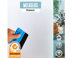Homewell® Melkglas Raamfolie HR++(+) 70x300cm - Anti inkijk - Maximale Privacy & Isolatie - Zonwerend - Statisch Wit