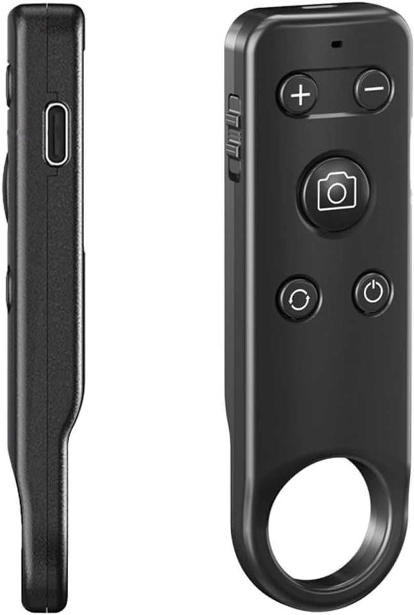 Draadloze Afstandsbediening voor Selfie, Foto en Video Opnames - Compact, Oplaadbaar en Geschikt voor iOS en Android
