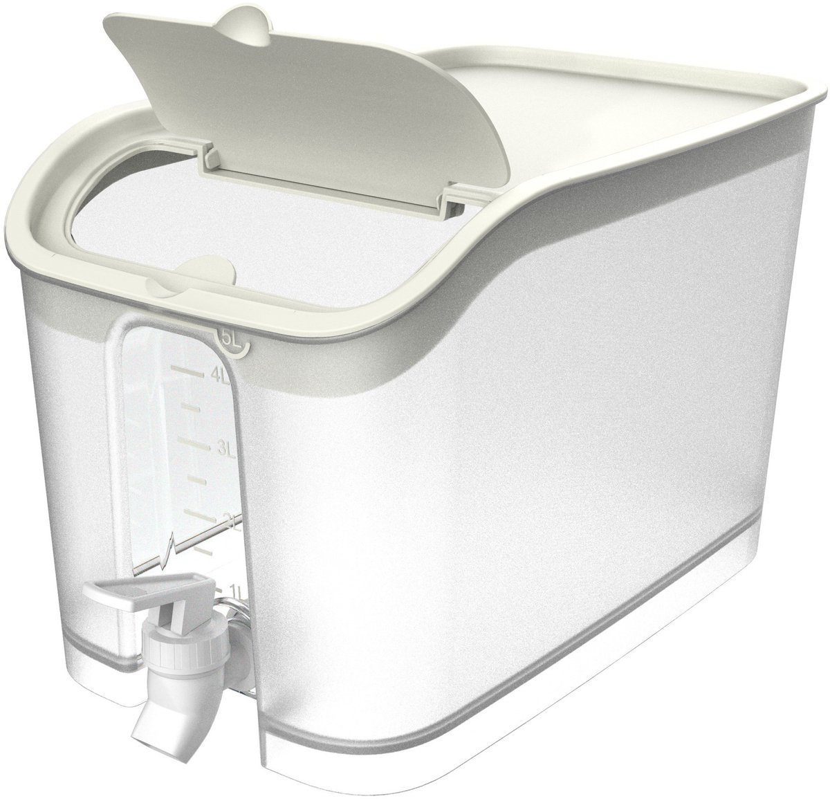 EDA Drank / Water dispenser tap - 5 liter - kunststof - 18 x 28 cm - koelkast drankdispenser