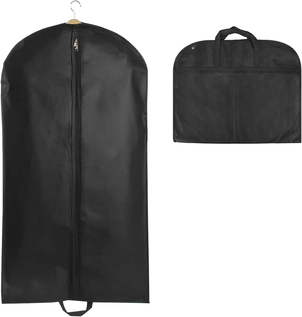 Garment Bag 60 x 120 cm voor Kostuums met Draaghandvat - Ademend Opbergvak voor Jassen, Overhemden en Avondjurken