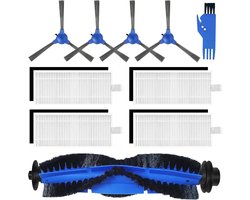 10 stuks - inclusief 4 filters, 4 randveegborstels, 1 Hoofdborstel en 1 hoofdrolborstel - Voor Eufy RoboVac 11S, RoboVac 12, RoboVac 15C, RoboVac 30, RoboVac 30C, RoboVac 35C - Vervangingsonderdelen