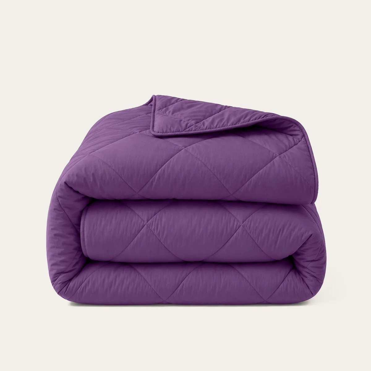 HappyBed Dekbed zonder overtrek 200x200 - Bedrukt dekbed zonder hoes - Hoesloos Dekbed met Print - Wasbaar - Tweepersoonsdekbed - Wineberry